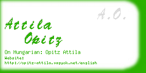 attila opitz business card